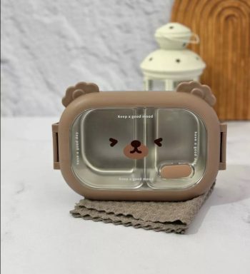 ظرف غذا استیل دوخانه مدل 1476