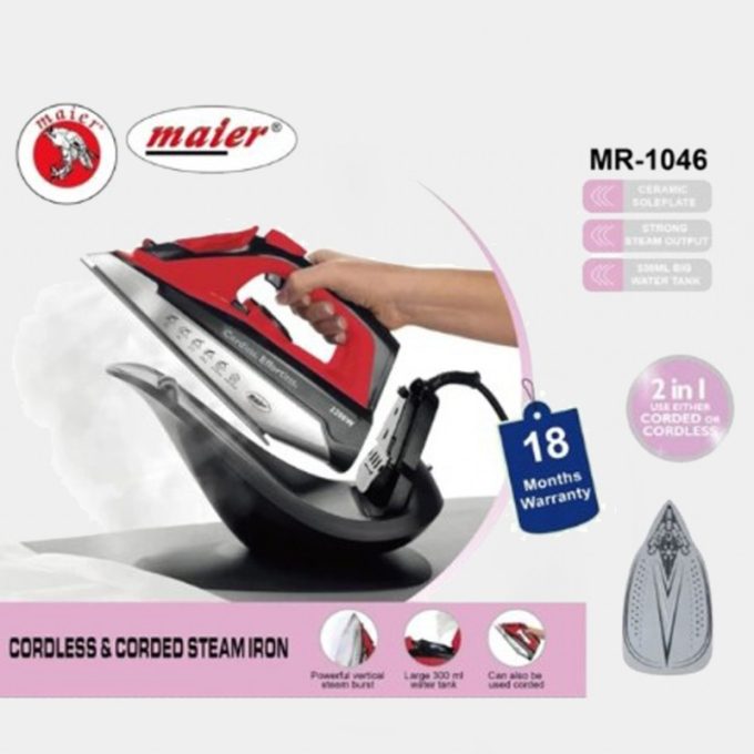 اتو بخار بیسیم مایر مدل Maier MR-1046