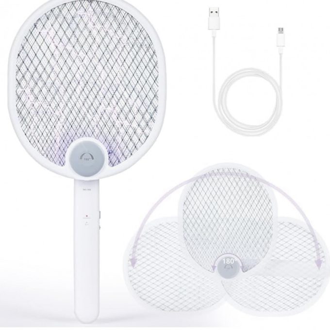 پشه کش راکتی تاشو مدل 3319 Electronic mosquito swatter