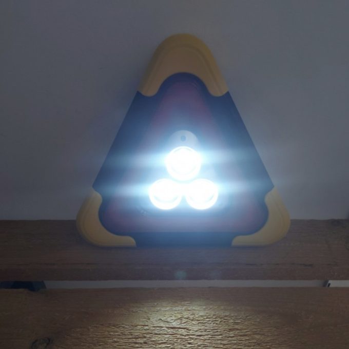 چراغ کمپینگ خورشیدی شارژی مثلثی Cob Lamp