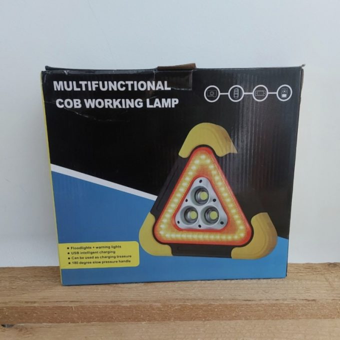 چراغ کمپینگ خورشیدی شارژی مثلثی Cob Lamp