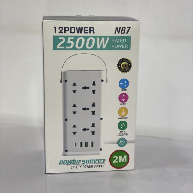 سوکت چند منظوره رومیزی مدل Power Socket N87