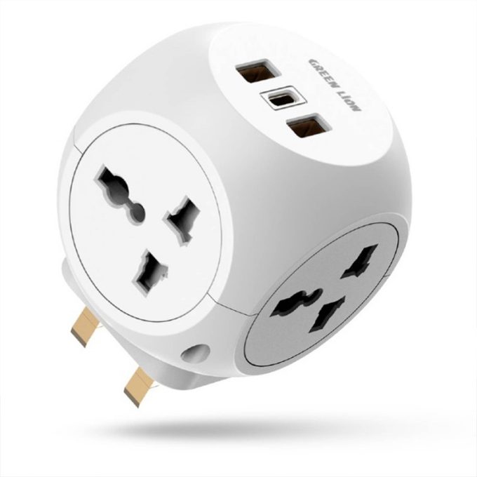 آداپتور مسافرتی چند پورت گرین لاین Green Lion Multi Port Travel Adapter