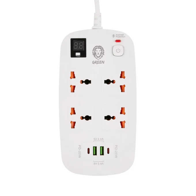 چندراهی برق گرین لاین مدل POWER SOCKET 3M