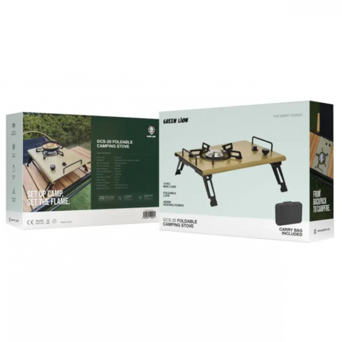 اجاق تاشو کمپینگ گرین لاین Lion GCS-20 Foldable Camping Stove