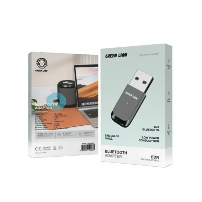 دانگل بلوتوثی گرین لاین Green Lion Zinc Alloy Shell Bluetooth Adapter