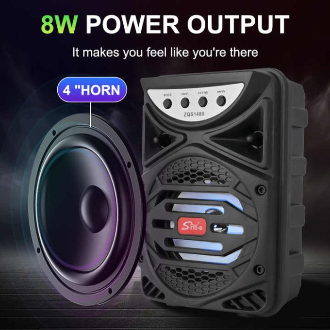 اسپیکر بلوتوثی 4 اینچ مدل ZQS1480