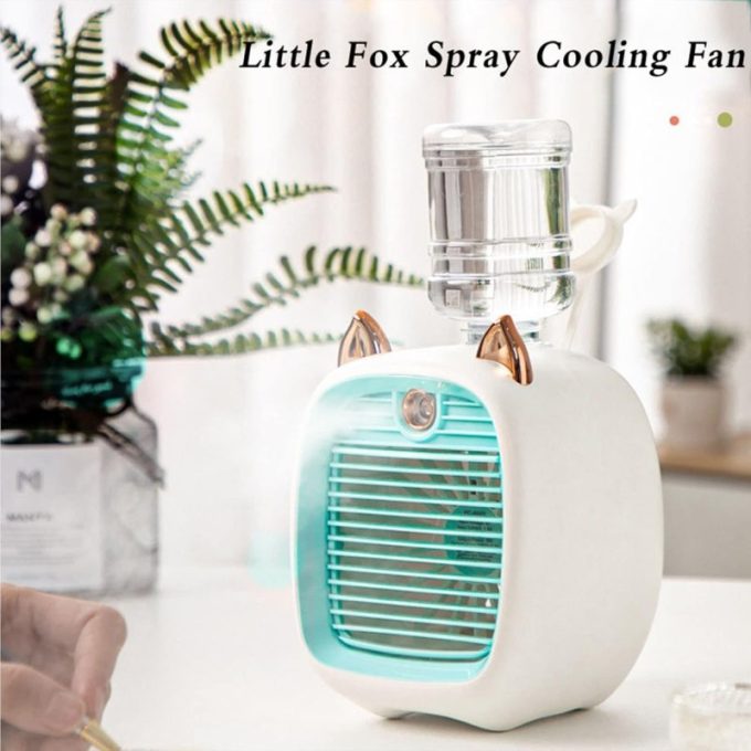 پنکه شارژی مه پاش رومیزی روباه کوچولو مدل FC-6602