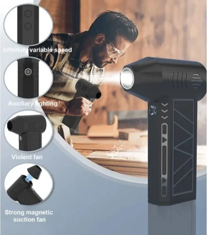 جت فن چراغ دار Mini Jet Fan