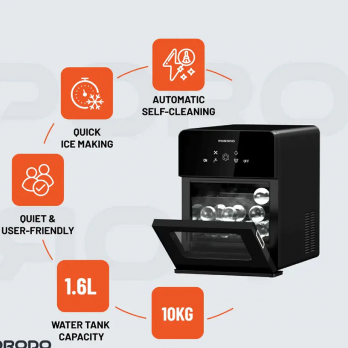 یخساز 10 کیلویی پورودو Porodo Sphere ice Machine PD-LFST091-BK