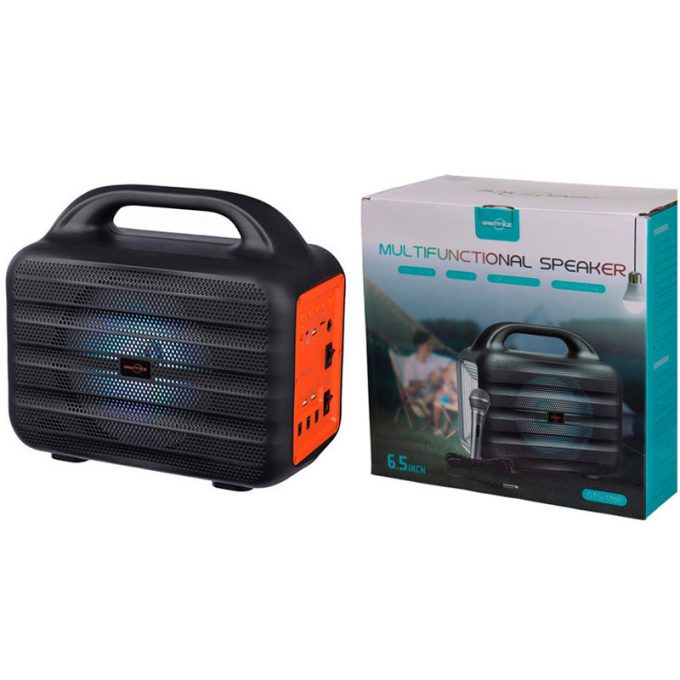 اسپیکر چند منظوره خورشیدی مدل Greatnice GTS-1768 با میکروفون و لامپ