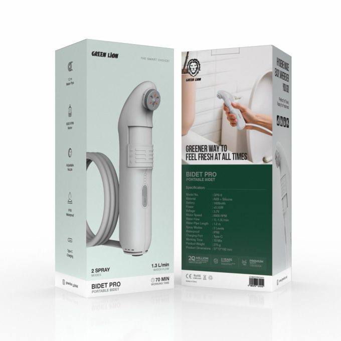 خودشور شارژی مسافرتی گرین لاین Green Lion Bidet Pro Portable