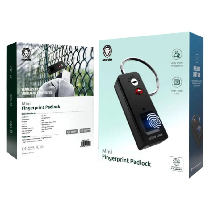 قفل انگشتی گرین لاین Mini Fingerprint Padlock