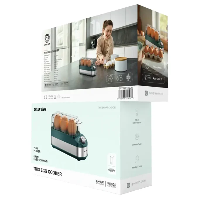 تخم مرغ پز سه عددی گرین لاین مدل Green Trio Egg Cooker