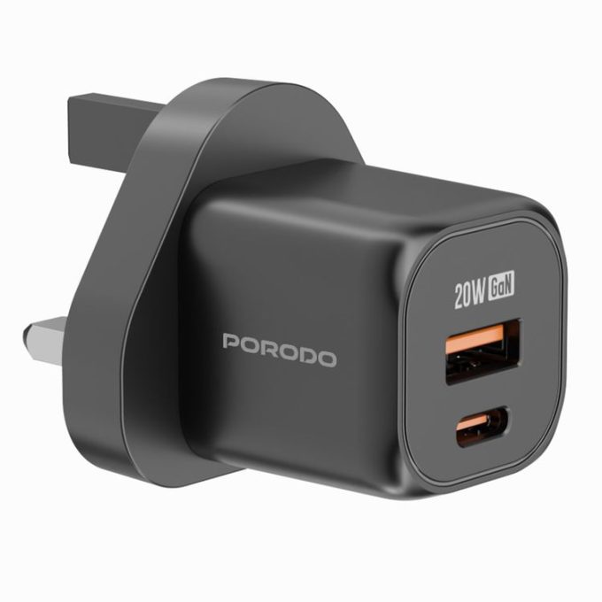 آداپتور شارژر دیواری Porodo مدل FWC028 GaNH