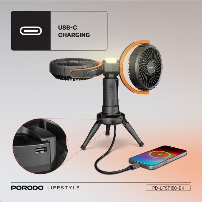 پنکه رو میزی پرودو مدل Dual-Head Oscillating Fan