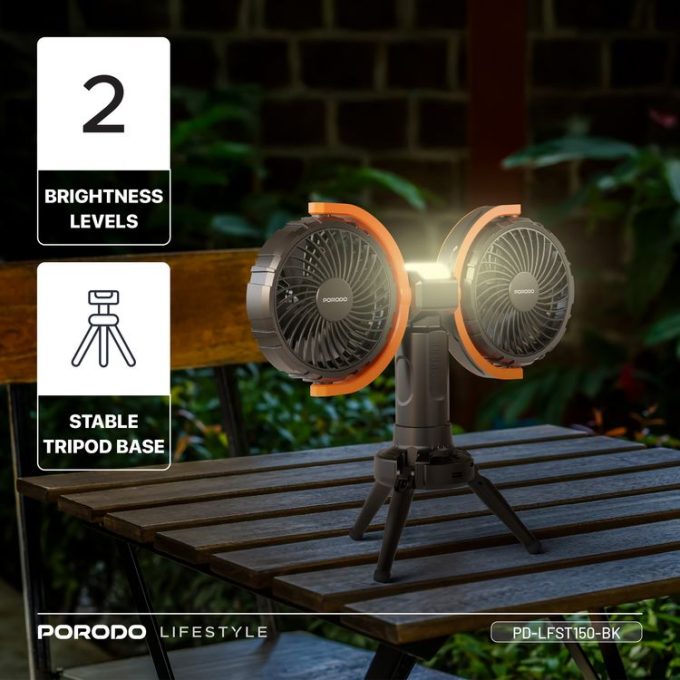 پنکه رو میزی پرودو مدل Dual-Head Oscillating Fan