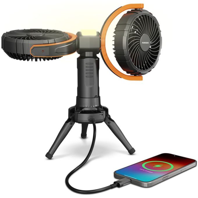 پنکه رو میزی پرودو مدل Dual-Head Oscillating Fan