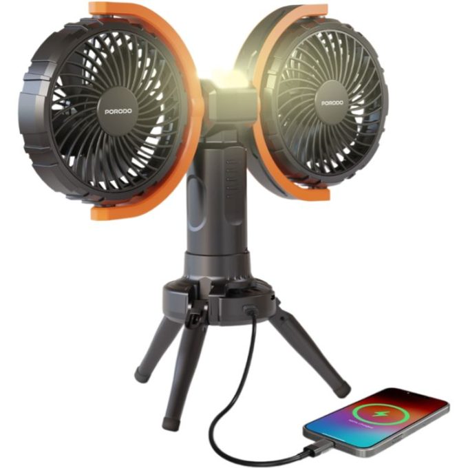 پنکه رو میزی پرودو مدل Dual-Head Oscillating Fan