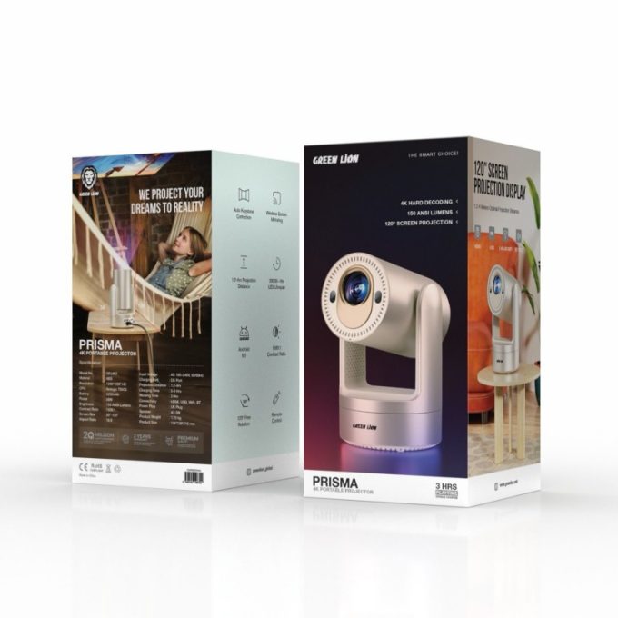 پروژکتور گرین لاین پریسما مدل Green lion Prisma 4K Portable Progector