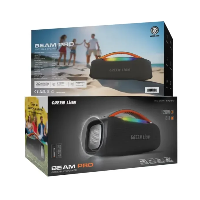 اسپیکر گرین لاین مدل بیم پرو green lion beam pro ortable speaker