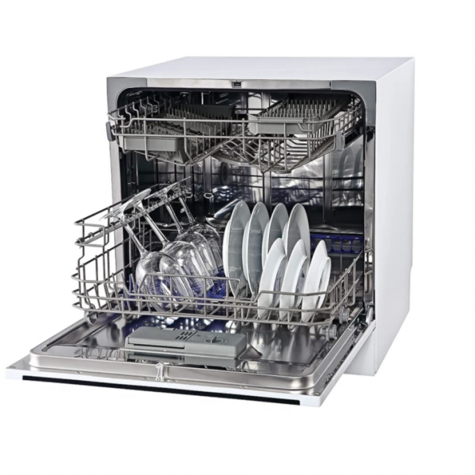 ماشین ظرفشویی 8 نفره رومیزی میدیا مدل wqp8-3802f-s