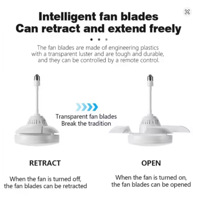 پنکه چراغ دار سقفی Invisible fan light