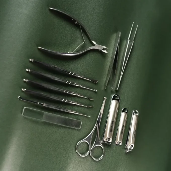 کیت مانیکور 13 کاره گرین لاین مدل Green Lion 13 in 1 Manicure Kit - Image 2