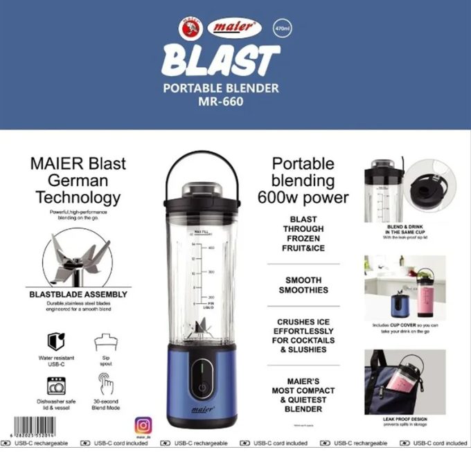 شیکر شارژی مایر مدل MR-660 - Image 2