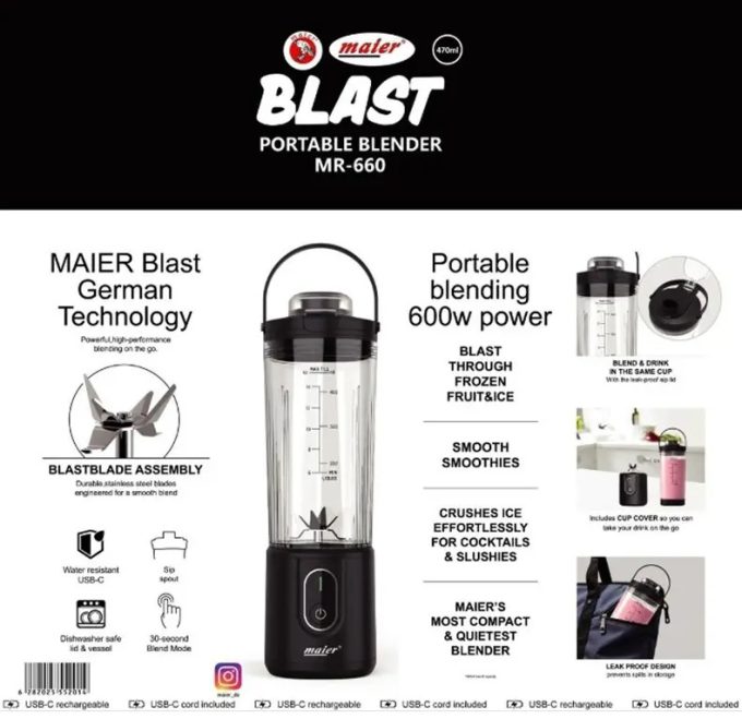 شیکر شارژی مایر مدل MR-660 - Image 3