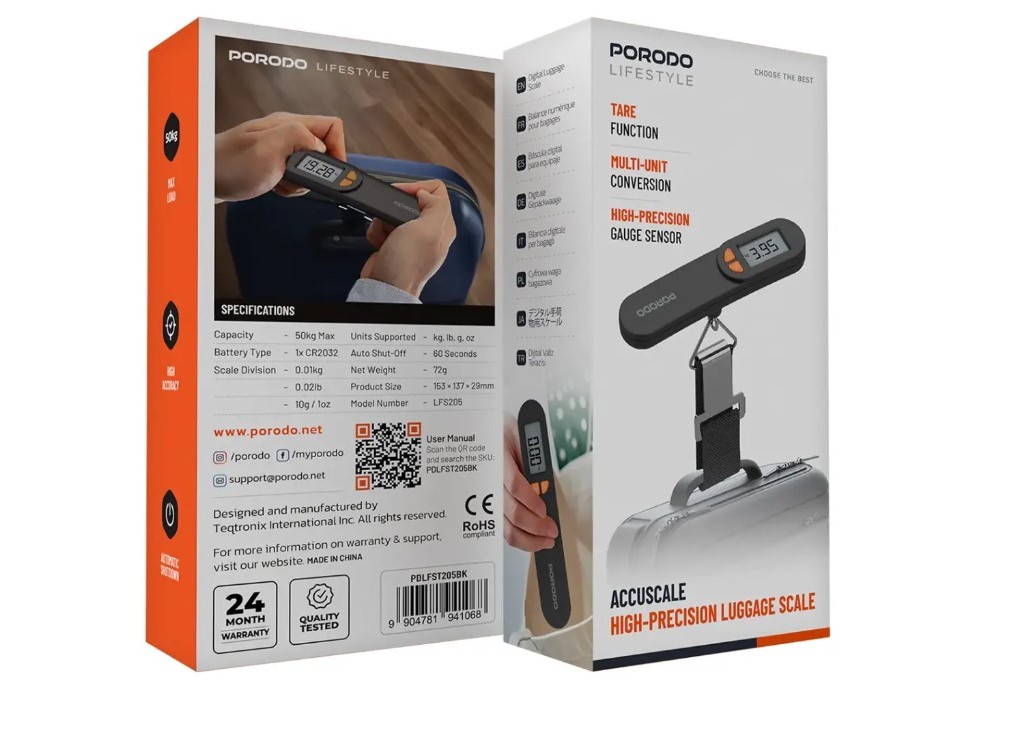 ترازوی دیجیتال چمدان پرودو مدل PDLFST205BK - Image 2