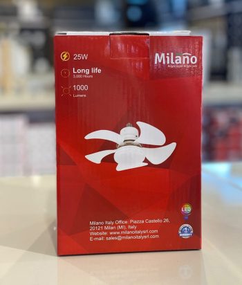 پنكه سقفی چراغ دار مدل Milano Mini E-27