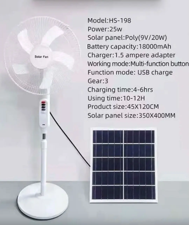 پنکه شارژی اکوپاور 16 اینچ مدل ECO-198 - Image 4